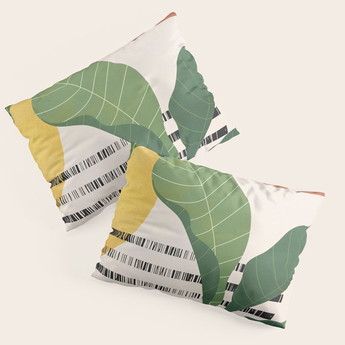 Tropical Garden Leaves 03 Pillow Sham Gallery Image 3