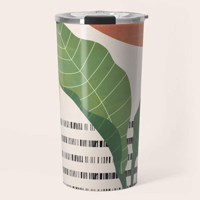 Tropical Garden Leaves 03 Travel Mug Gallery Image 1