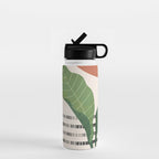 Tropical Garden Leaves 03 Water Bottle Gallery Image 1