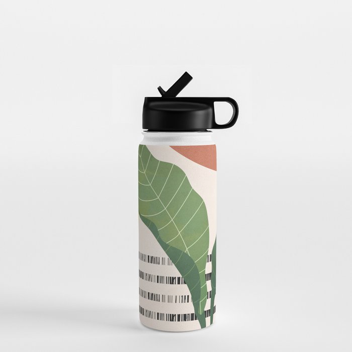 Tropical Garden Leaves 03 Water Bottle Gallery Image 1