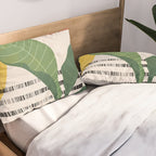 Tropical Garden Leaves 03 Pillow Sham Gallery Image 2