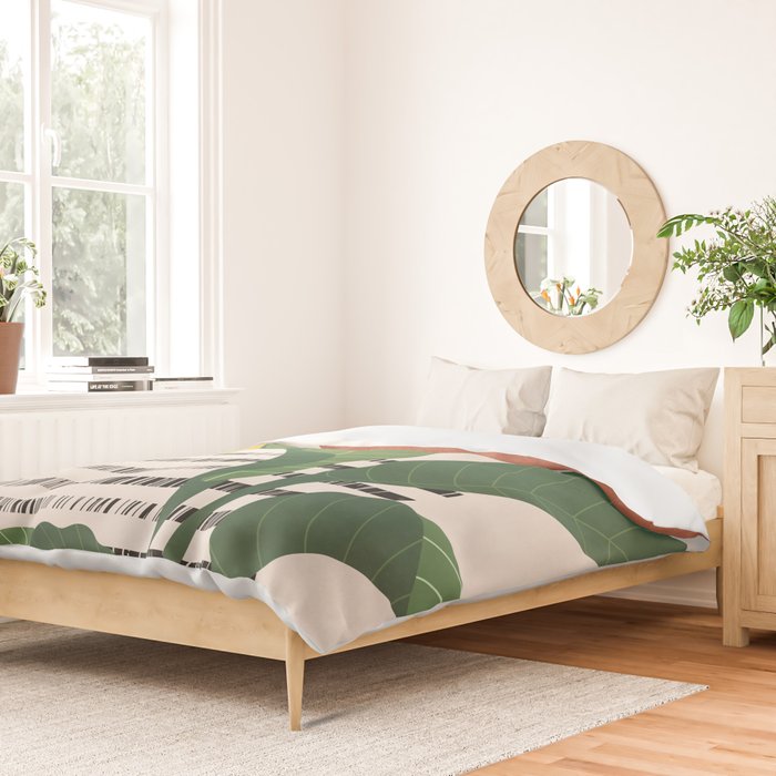 Tropical Garden Leaves 03 Duvet Cover Gallery Image 2