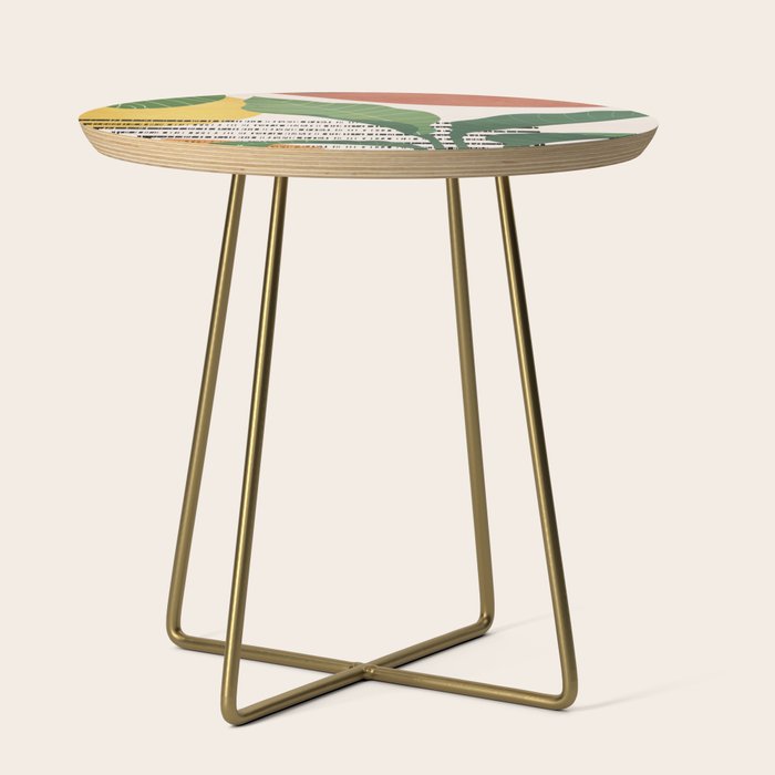 Tropical Garden Leaves 03 Side Table Gallery Image 1