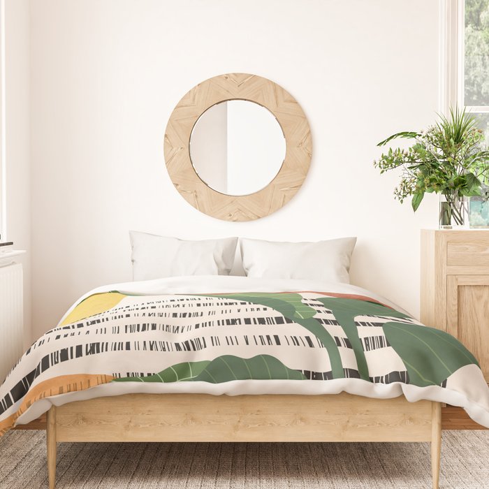 Tropical Garden Leaves 03 Duvet Cover Gallery Image 3