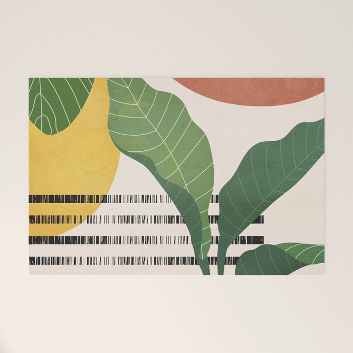 Tropical Garden Leaves 03 Welcome Mat Gallery Image 1
