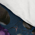 Velveteen Moody Flower Grandeur Plum Blue Teal Comforter Gallery Image 4