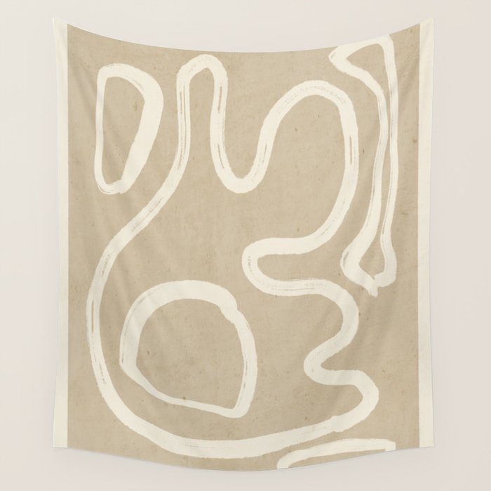 Abstract line art 71 Wall Tapestry Gallery Image 4