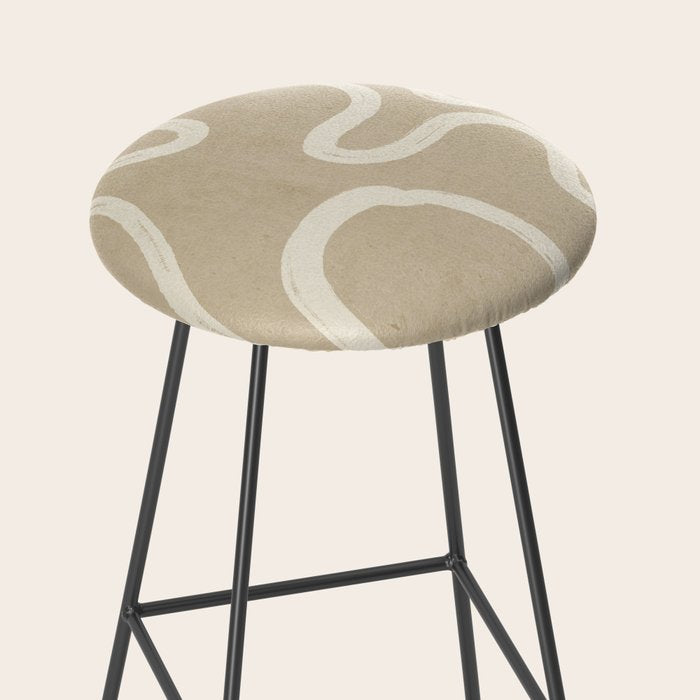 Abstract line art 71 Stool Gallery Image 2