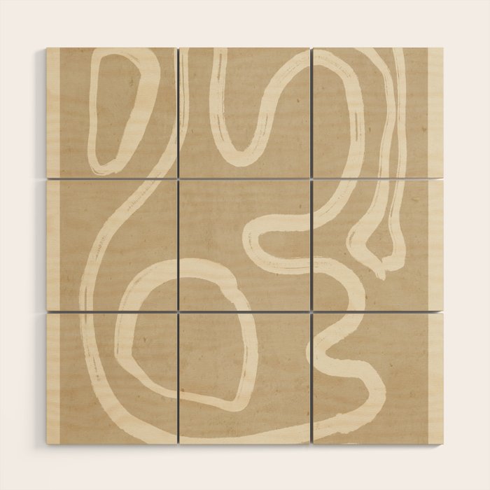 Abstract line art 71 Wood Wall Art Gallery Image 1