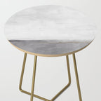 Cloudy Horizon II - Light & Dark Gray with Gold Charcoal Grey Abstract Painting, Modern Wall Art, Side Table Gallery Image 2