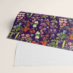 Beautiful Pea Flowers and Peas - dark Wrapping Paper Gallery Image 2