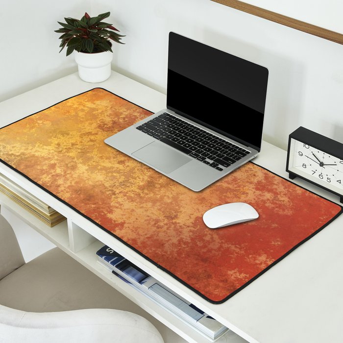 Rusted Copper and Gold Desk Mat Gallery Image 2