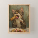 Churro Cat Mini Art Print Gallery Image 1