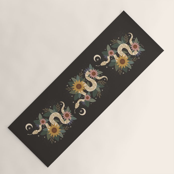 Year of the Snake 2025 - Black Yoga Mat Gallery Image 1