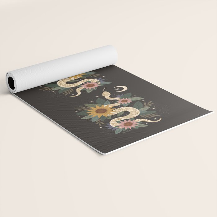 Year of the Snake 2025 - Black Yoga Mat Gallery Image 2