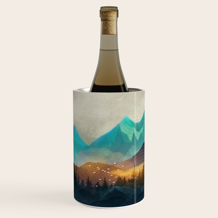 Green Wild Mountainside Wine Chiller Gallery Image 2