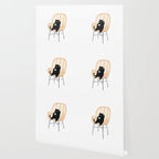 Lazy cat 2 enjoying coffee on rattan chair  Wallpaper Gallery Image 2