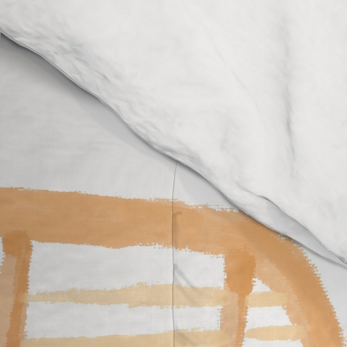 Lazy cat 2 enjoying coffee on rattan chair  Comforter Gallery Image 4