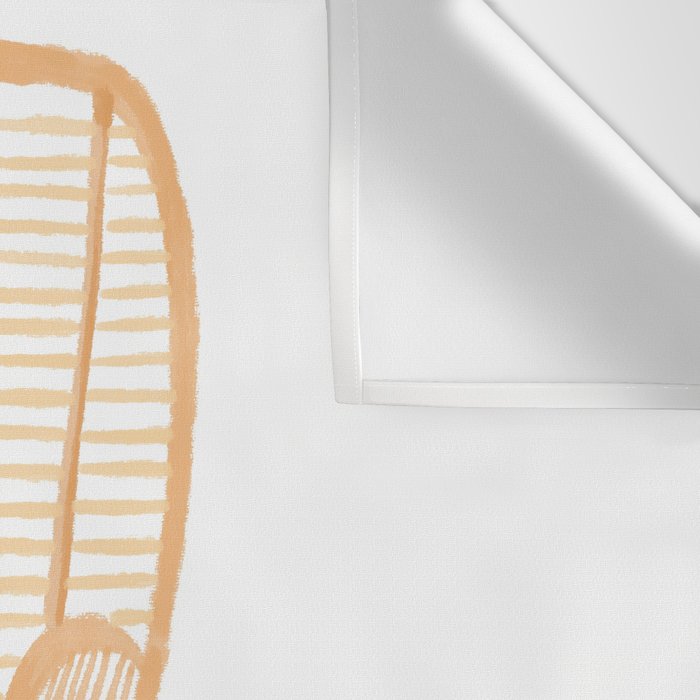 Lazy cat 2 enjoying coffee on rattan chair  Wall Tapestry Gallery Image 3