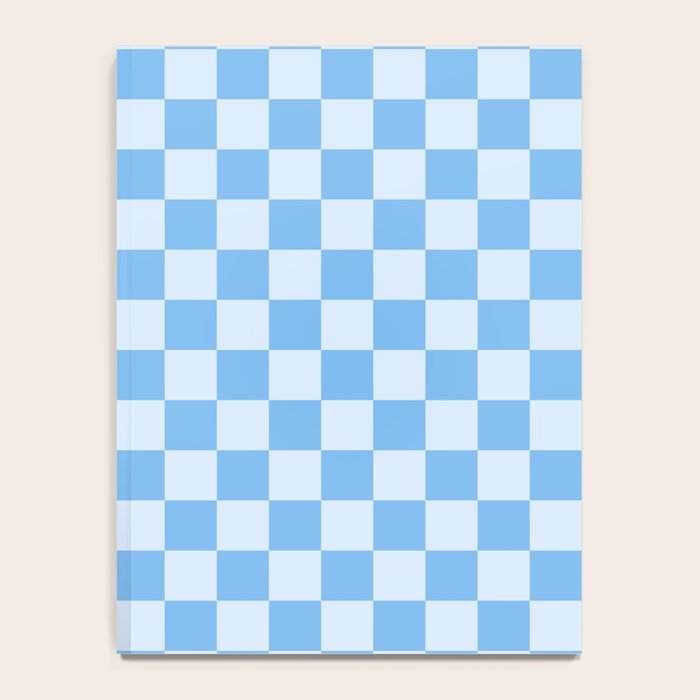 Light Blue Checks Notebook Gallery Image 4