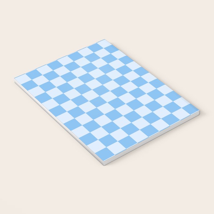 Light Blue Checks Notebook Gallery Image 3