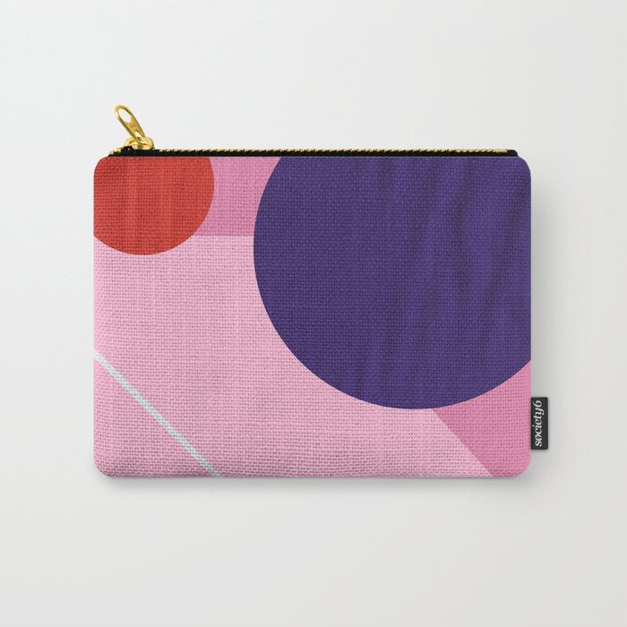 Abstract geometry with circles Carry All Pouch Gallery Image 1