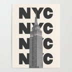 Empire State Building New York BW Poster Gallery Image 4