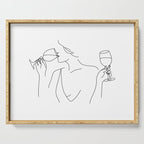 Double Fisting Wine Serving Tray Gallery Image 1