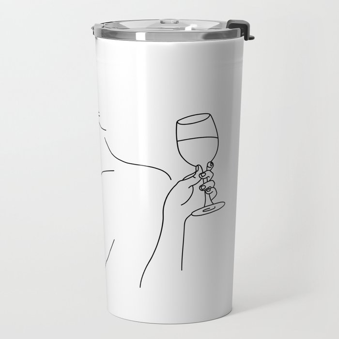 Double Fisting Wine Travel Mug Gallery Image 2