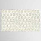Block Print Paisley - sage and light taupe Tablecloth Gallery Image 2