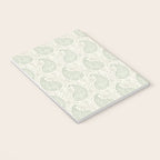 Block Print Paisley - sage and light taupe Notebook Gallery Image 3