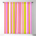 Classic Stripes XVIII - Y2K Pink and Green Window Curtain Gallery Image 5