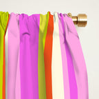 Classic Stripes XVIII - Y2K Pink and Green Window Curtain Gallery Image 2
