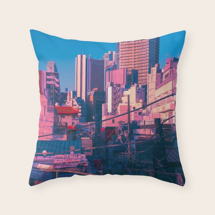 Early Morning Tokyo Throw Pillow Gallery Image 6