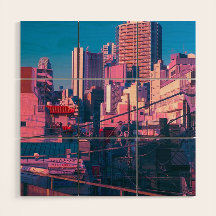 Early Morning Tokyo Wood Wall Art Gallery Image 1