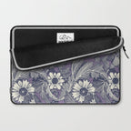 acanthus navy blue violet Laptop Sleeve Gallery Image 2