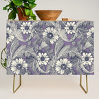 acanthus navy blue violet Credenza Gallery Image 1