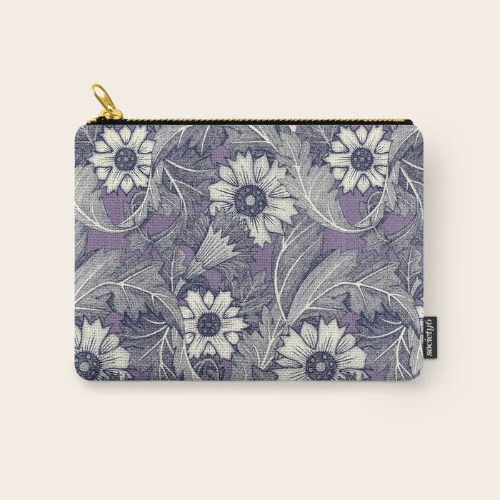 acanthus navy blue violet Carry All Pouch Gallery Image 1