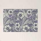 acanthus navy blue violet Welcome Mat Gallery Image 1