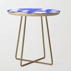 Blue greek statue and classic vintage monument pattern Side Table Gallery Image 1