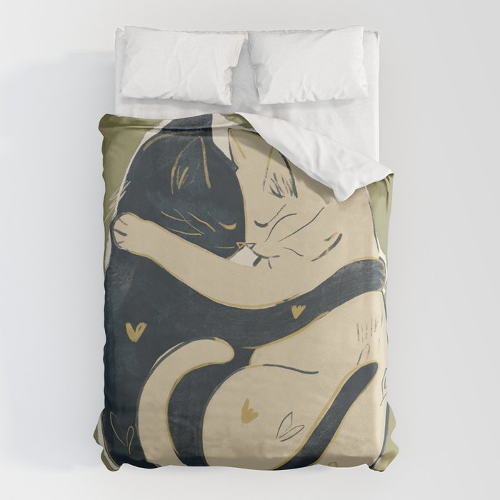 Cats In Love Duvet Cover Gallery Image 6