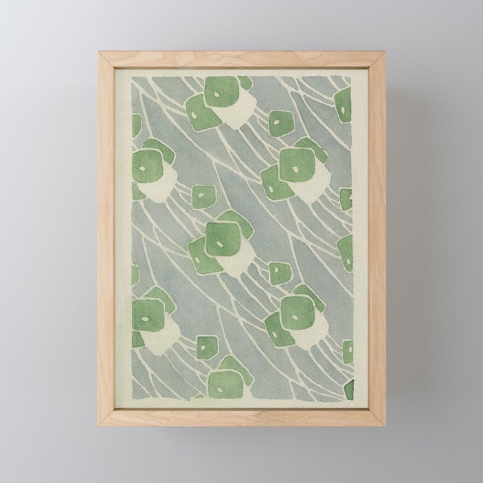 Green Geometric 1915 Hannah Borger Overbeck Mini Art Print Gallery Image 1