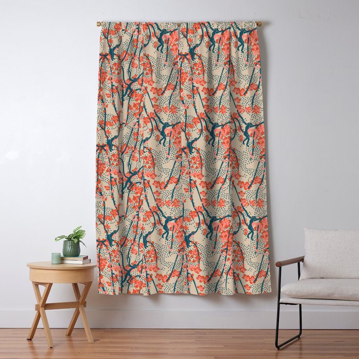  BENGAL CORA MONKEY Window Curtain Gallery Image 5