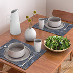 Celestial Forest Damask - celestial blue Placemat Gallery Image 2