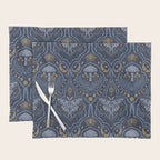 Celestial Forest Damask - celestial blue Placemat Gallery Image 1