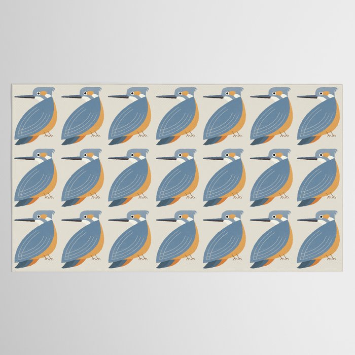 Whimsy Blue-eared Kingfisher Tablecloth Gallery Image 2