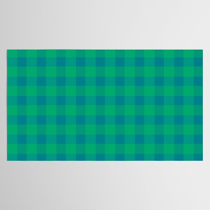 Retro Green Gingham Tablecloth Gallery Image 2
