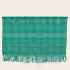 Retro Green Gingham Wall Hanging Gallery Image 1