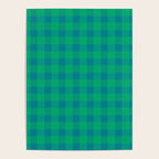 Retro Green Gingham Poster Gallery Image 4