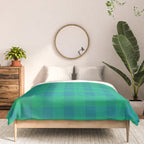 Retro Green Gingham Comforter Gallery Image 3